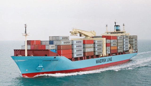 Tàu chở container của hãng Moller-Maersk. Ảnh: maersk.com