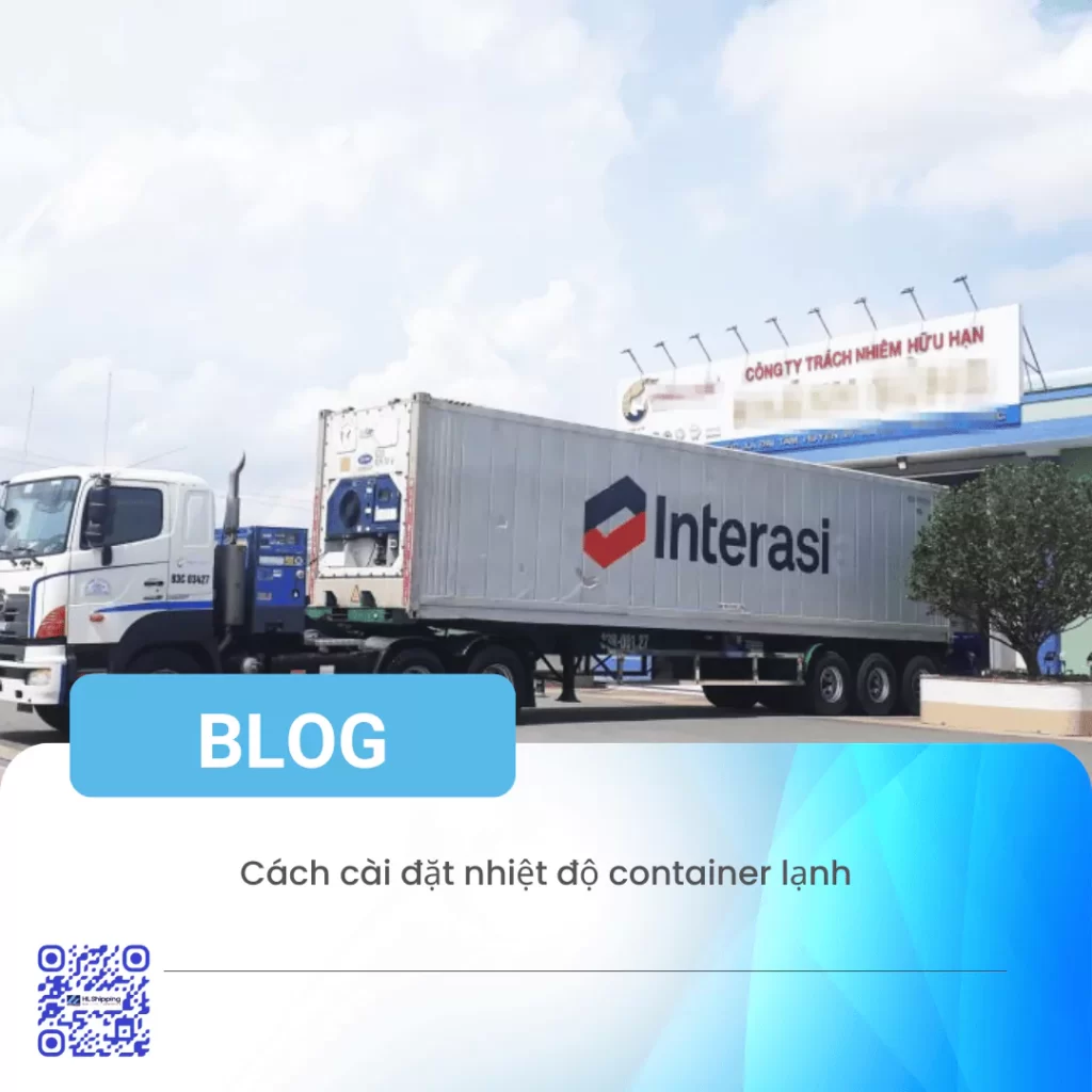 Cách cài đặt nhiệt độ container lạnh