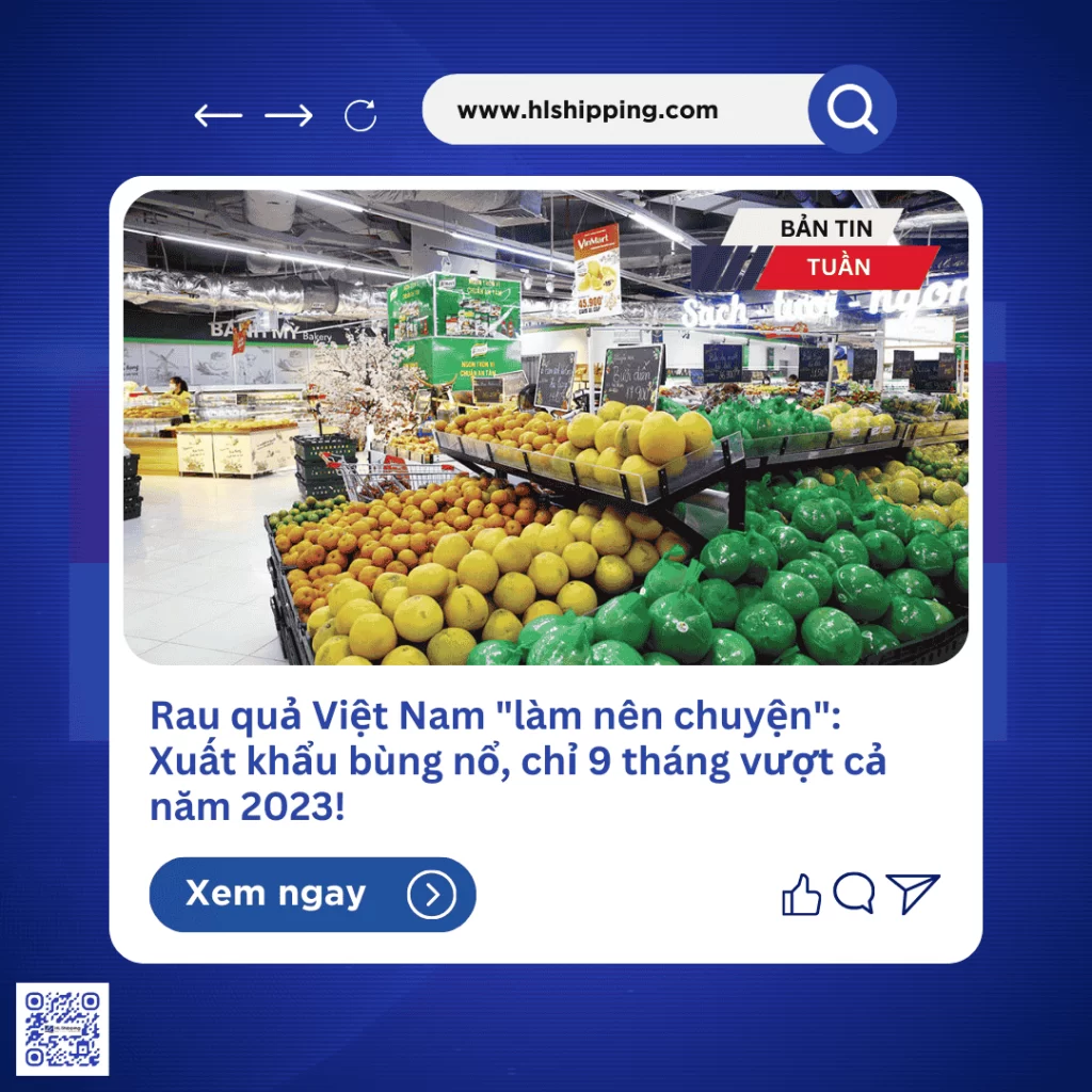 Rau quả Việt Nam "làm nên chuyện": Xuất khẩu bùng nổ, chỉ 9 tháng vượt cả năm 2023! 