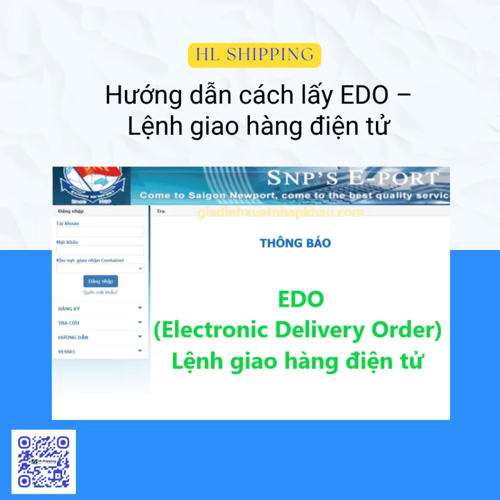 Hướng dẫn cách lấy EDO – Lệnh giao hàng điện tử