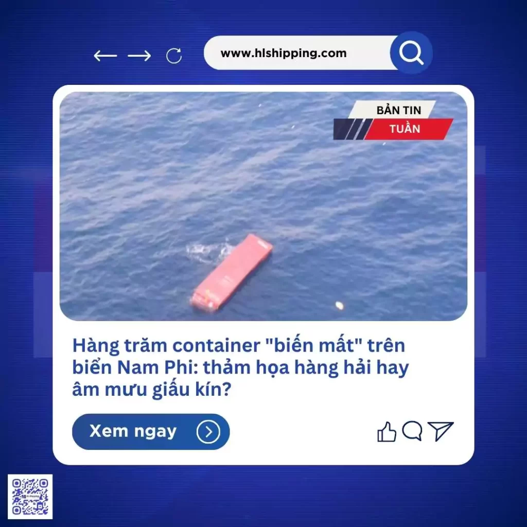 Hàng trăm container "biến mất" trên biển Nam Phi: thảm họa hàng hải hay âm mưu giấu kín?