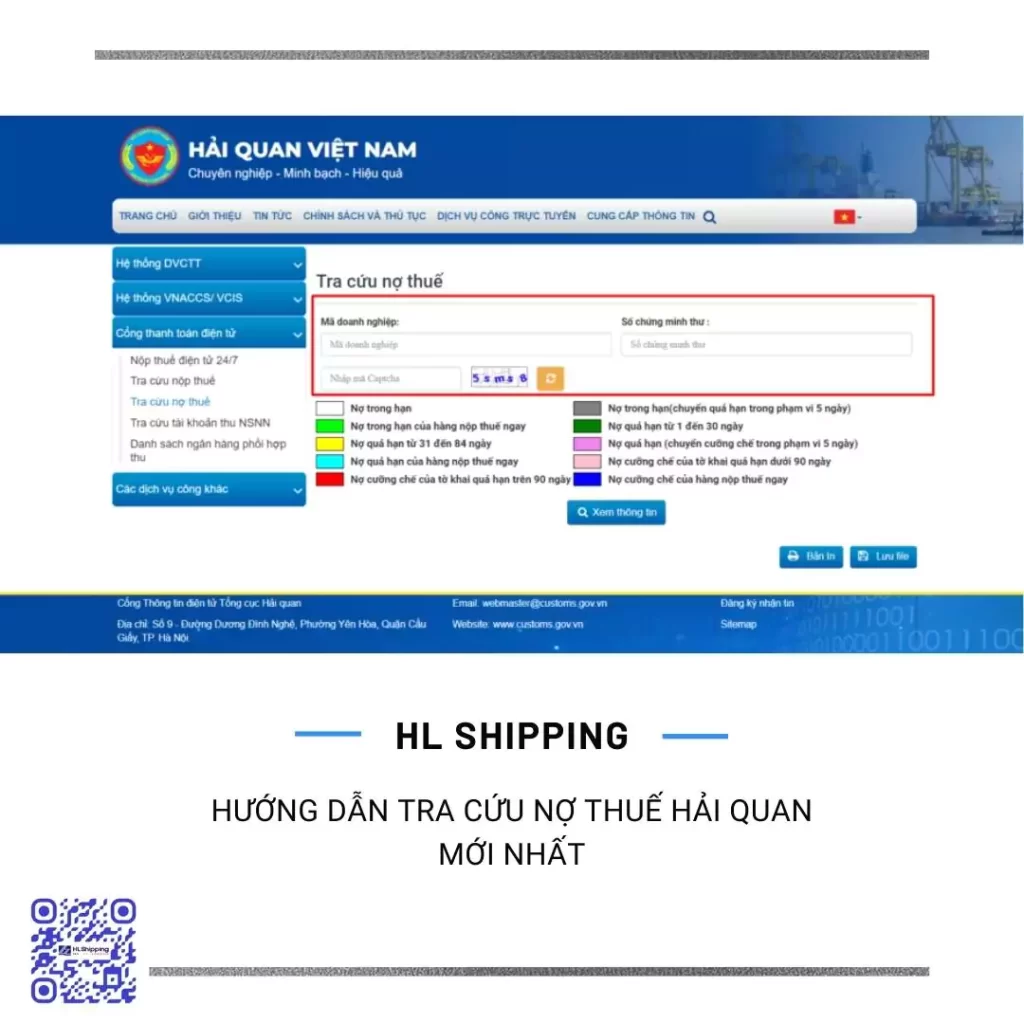 Hướng Dẫn Tra Cứu Nợ Thuế Hải Quan Mới Nhất