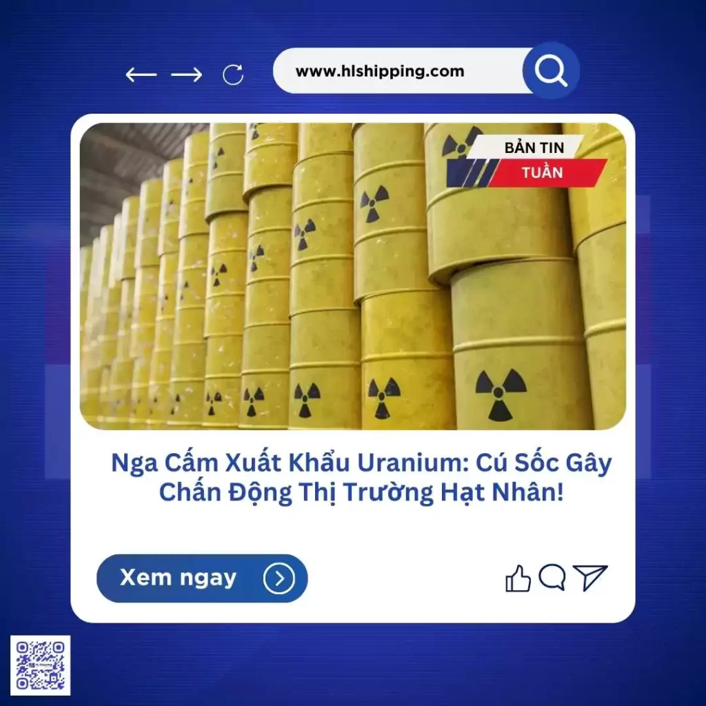 Nga Cấm Xuất Khẩu Uranium: Cú Sốc Gây Chấn Động Thị Trường Hạt Nhân!