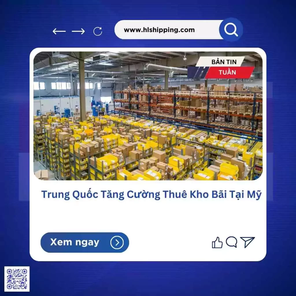 Trung Quốc Tăng Cường Thuê Kho Bãi Tại Mỹ