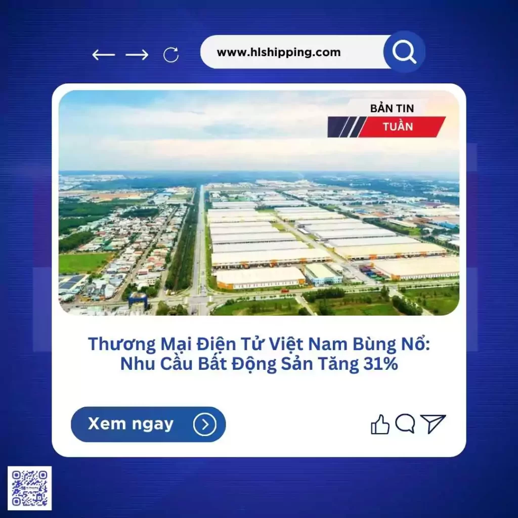 Thương Mại Điện Tử Việt Nam Bùng Nổ: Nhu Cầu Bất Động Sản Tăng 31%