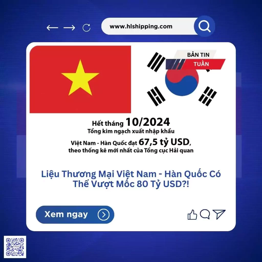 Liệu Thương Mại Việt Nam - Hàn Quốc Có Thể Vượt Mốc 80 Tỷ USD?!