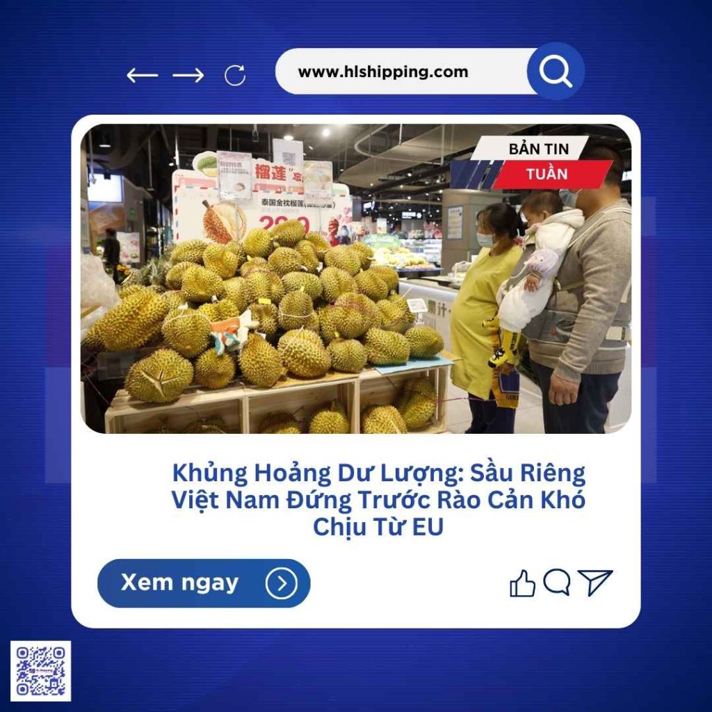 Khủng Hoảng Dư Lượng: Sầu Riêng Việt Nam Đứng Trước Rào Cản Khó Chịu Từ EU