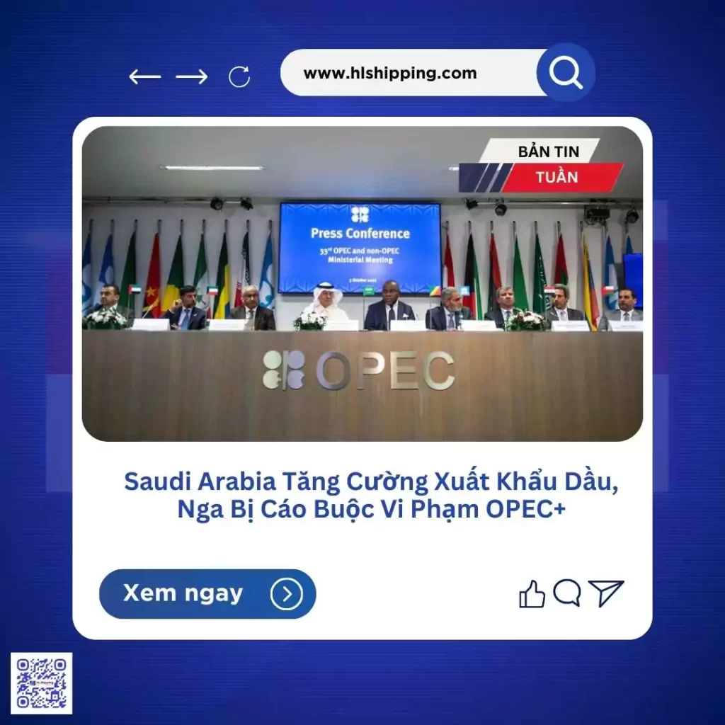 Saudi Arabia Tăng Cường Xuất Khẩu Dầu, Nga Bị Cáo Buộc Vi Phạm OPEC+