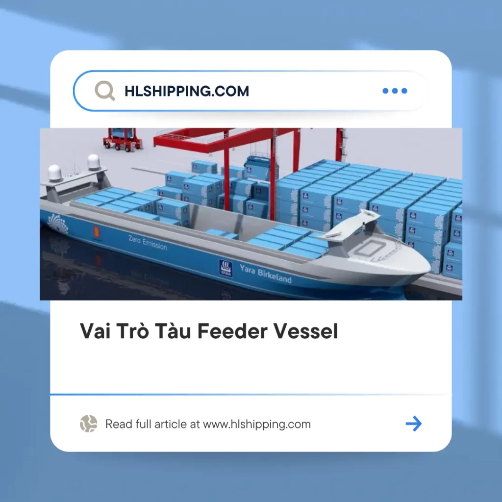 Tàu Feeder Vessel có vai trò quan trọng như thế nào trong ngành vận tải container