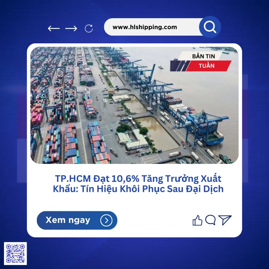 TP.HCM Đạt 10,6% Tăng Trưởng Xuất Khẩu: Tín Hiệu Khôi Phục Sau Đại Dịch