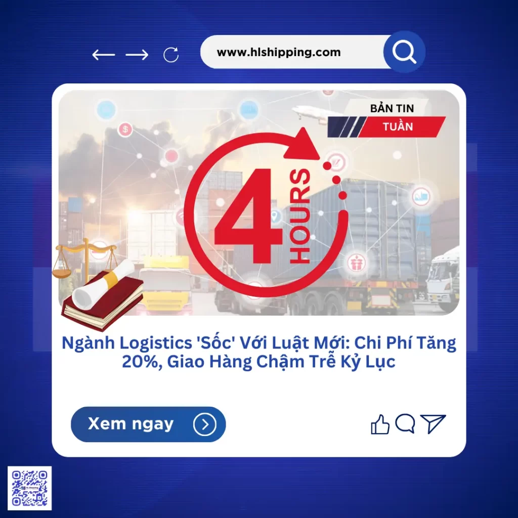 Ngành Logistics 'Sốc' Với Luật Mới: Chi Phí Tăng 20%, Giao Hàng Chậm Trễ Kỷ Lục