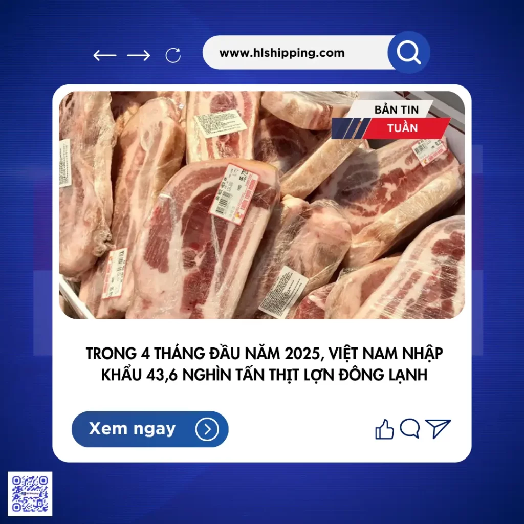 Nhập Khẩu Thịt Lợn Đông Lạnh: Tăng Vọt Cả Lượng và Giá Trị