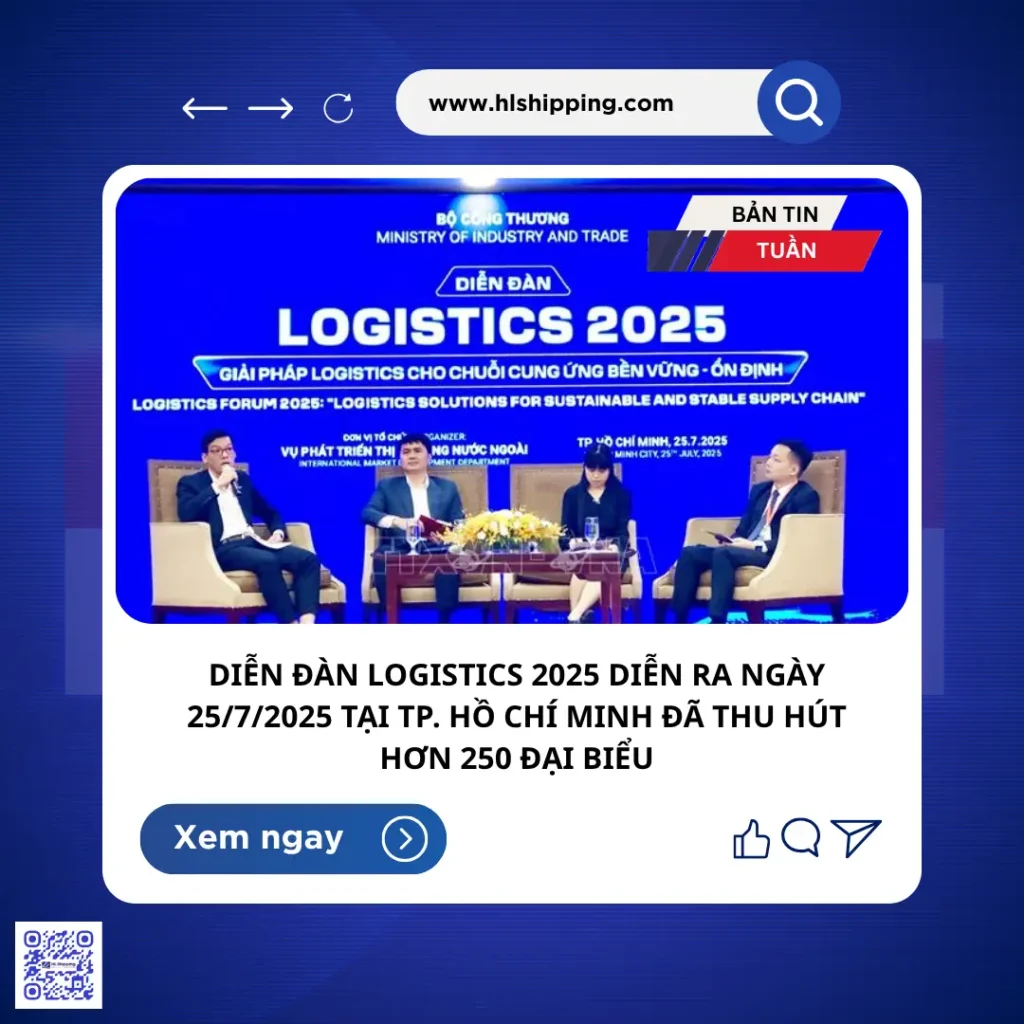 Diễn Đàn Logistics 2025: Tăng Cường Chuỗi Cung Ứng Bền Vững