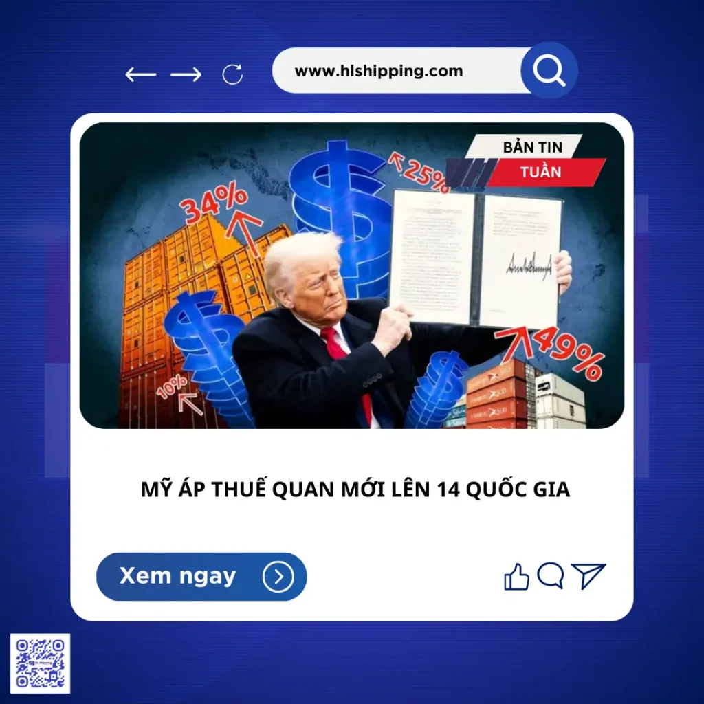 Mỹ Áp Thuế Quan Mới Lên 14 Quốc Gia