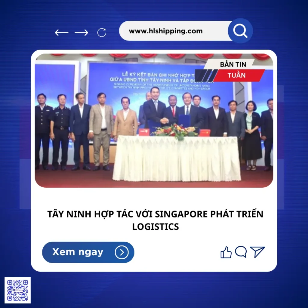Tây Ninh Hợp Tác Với Singapore Phát Triển Logistics