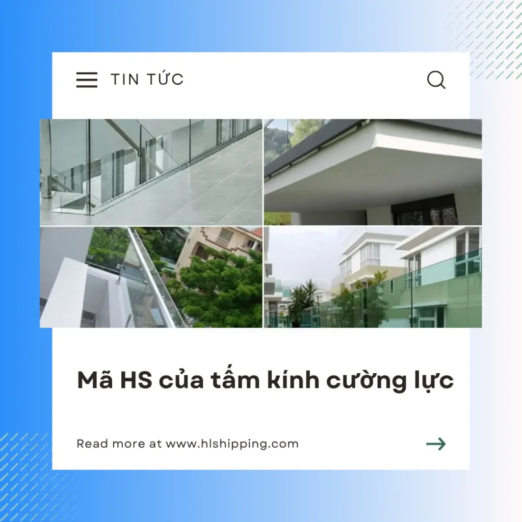 Mã HS của tấm kính cường lực