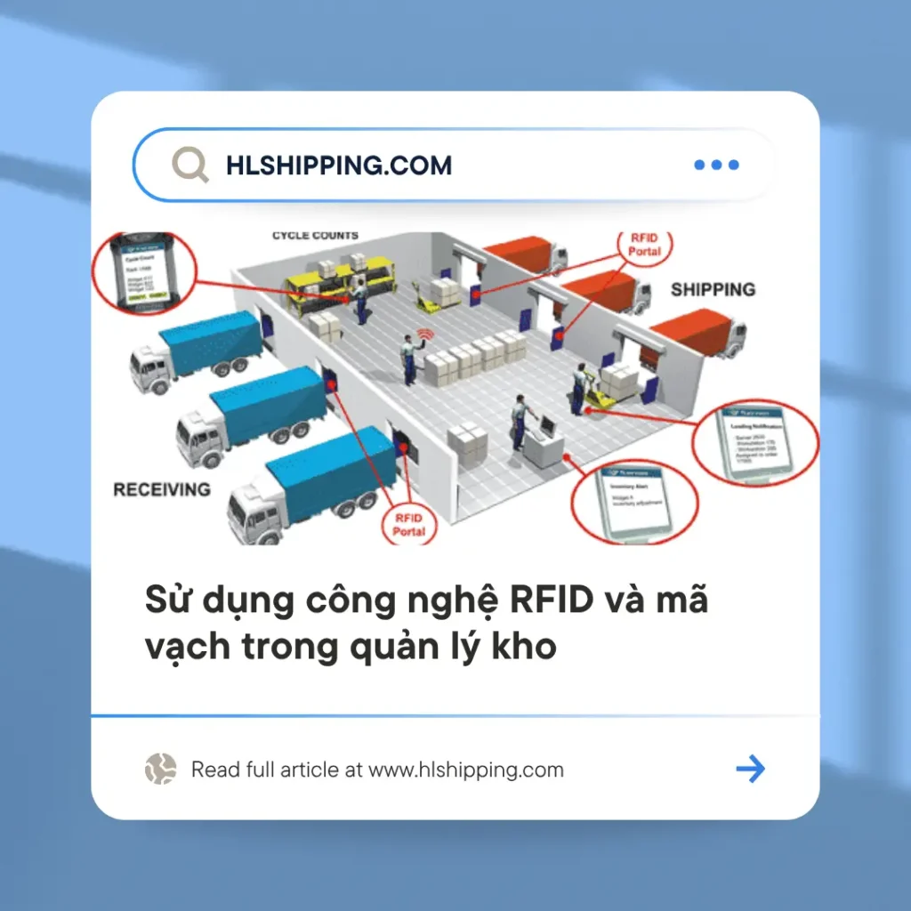 Sử dụng công nghệ RFID và mã vạch trong quản lý kho
