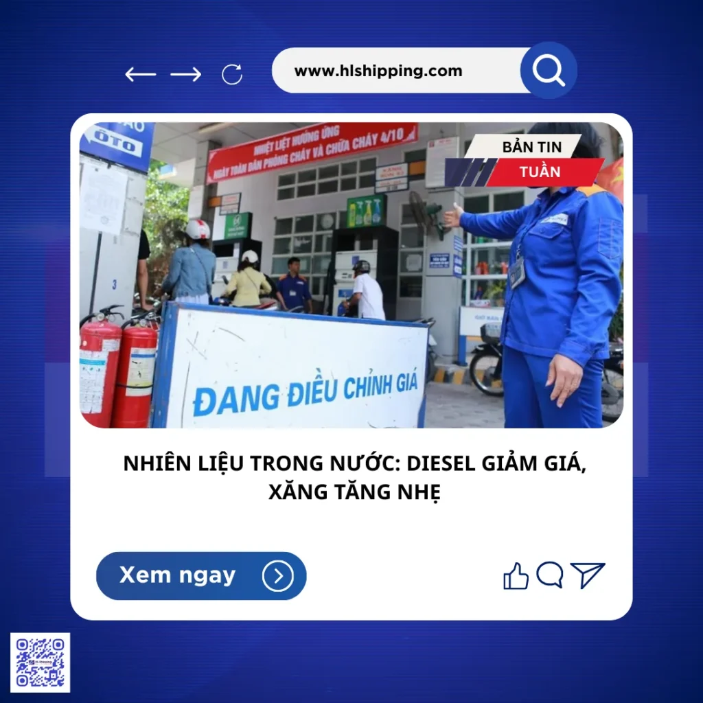 Nhiên liệu trong nước: Diesel giảm giá, xăng tăng nhẹ