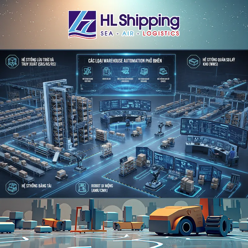 Các Loại Warehouse Automation Phổ Biến