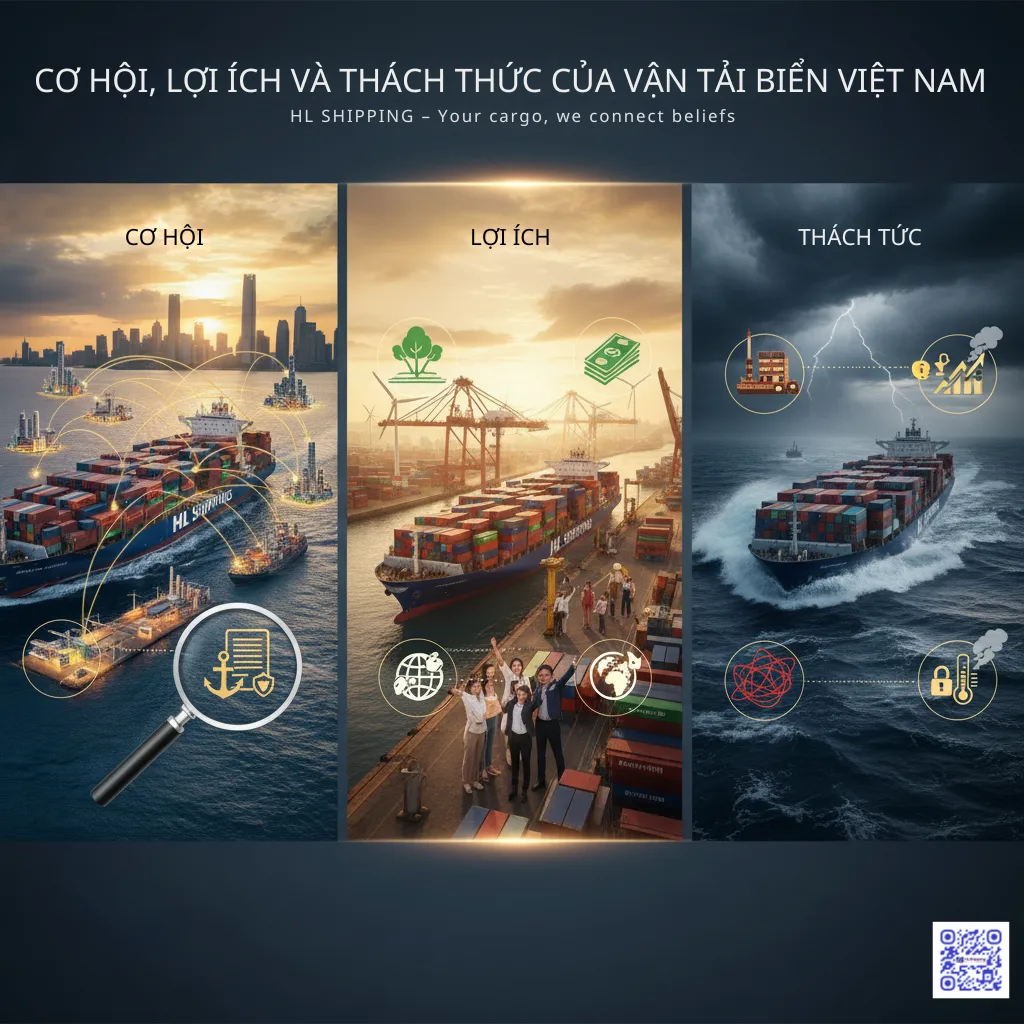 Cơ Hội, Lợi Ích Và Thách Thức Của Vận Tải Biển Việt Nam