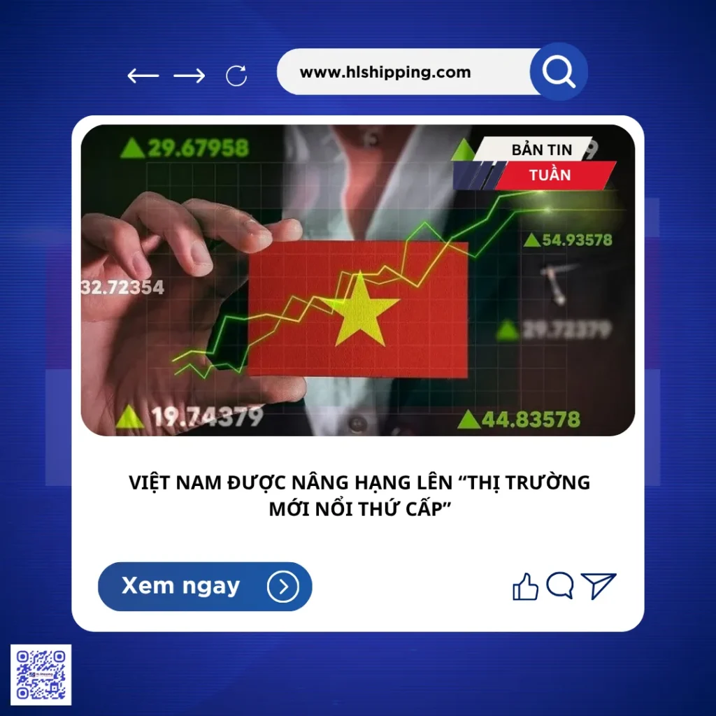 Việt Nam được nâng hạng lên “thị trường mới nổi thứ cấp”