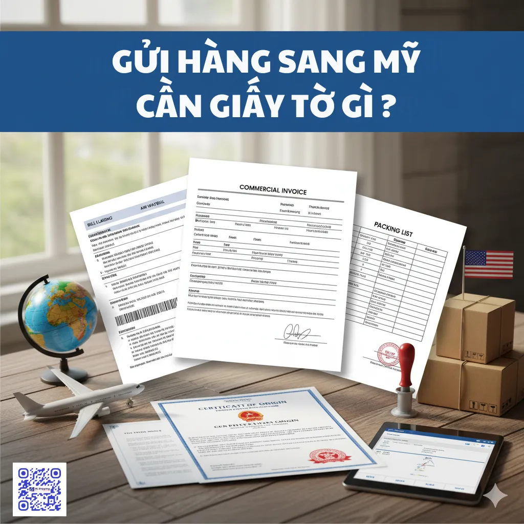 Gửi hàng sang Mỹ cần giấy tờ gì?