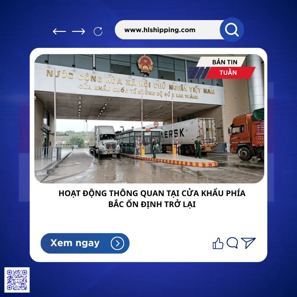 Hoạt động thông quan tại cửa khẩu phía Bắc ổn định trở lại