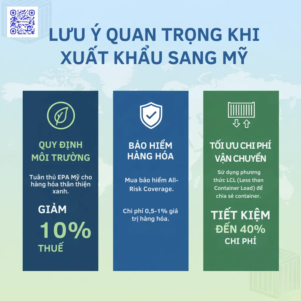 Lưu ý quan trọng khi xuất khẩu