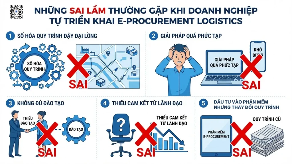 Sai Lầm Thường Gặp Khi Doanh Nghiệp Tự Triển Khai E-Procurement Logistics