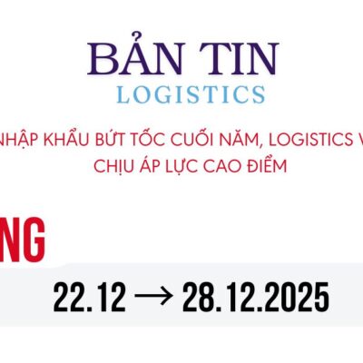Xuất nhập khẩu bứt tốc cuối năm, logistics Việt Nam chịu áp lực cao điểm