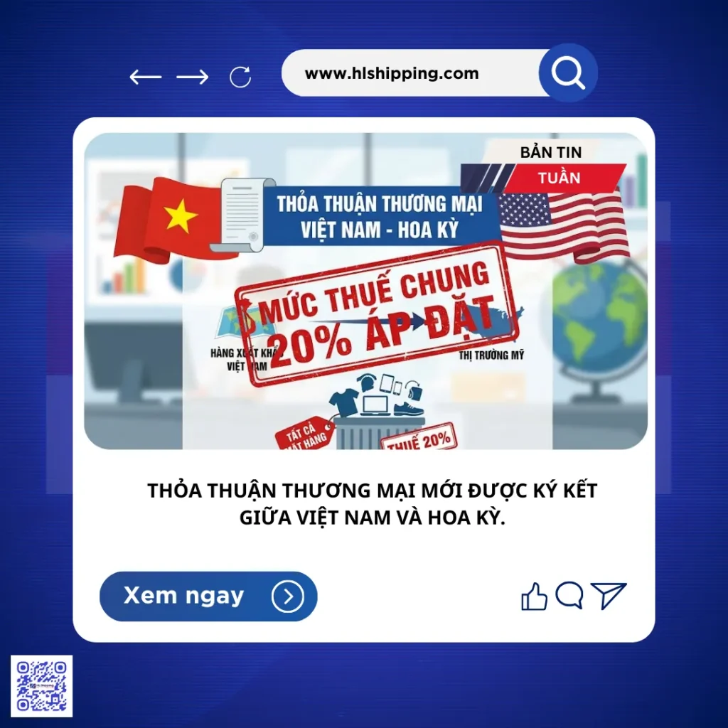 thỏa thuận thương mại mới được ký kết giữa Việt Nam và Hoa Kỳ.