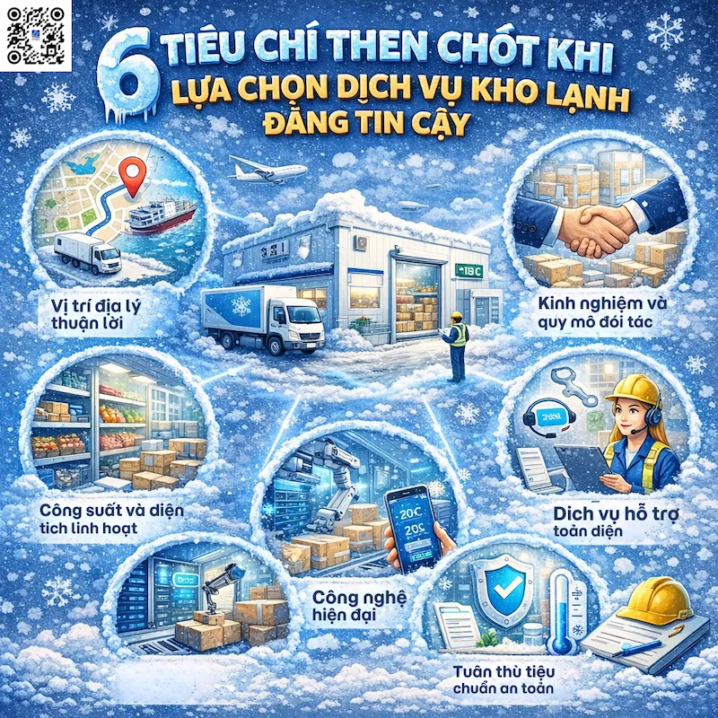 6 Tiêu Chí Then Chốt Khi Lựa Chọn Dịch Vụ Kho Lạnh Đáng Tin Cậy