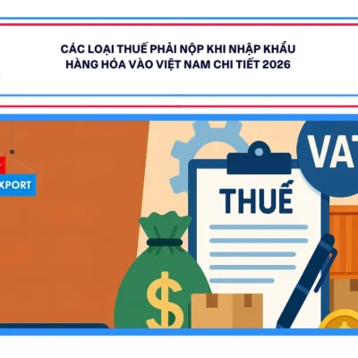 Các Loại Thuế Phải Nộp Khi Nhập Khẩu Hàng Hóa Vào Việt Nam Chi Tiết 2026: Hướng Dẫn Từ A-Z Và Giải Pháp Từ HL Shipping
