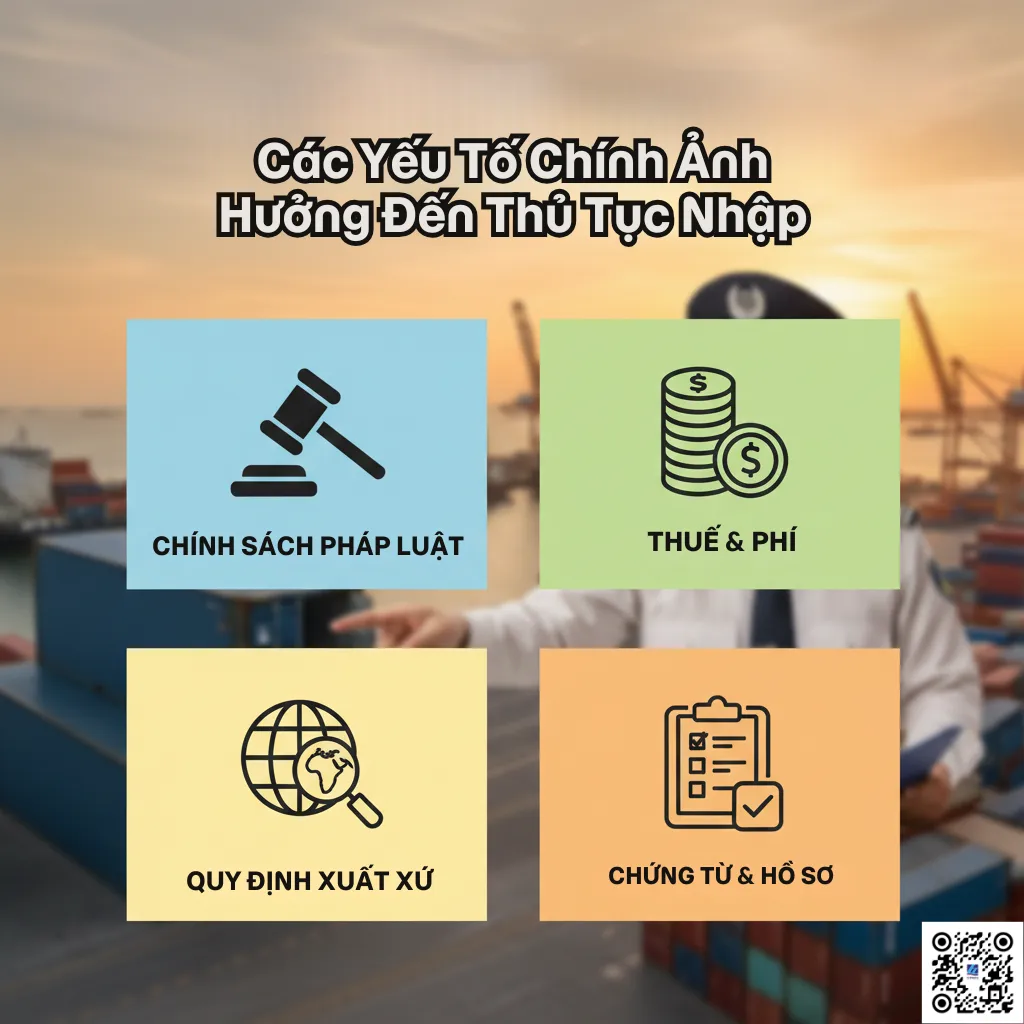Các Yếu Tố Chính Ảnh Hưởng Đến Thủ Tục Nhập