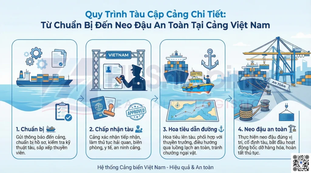 Quy trình cập cảng