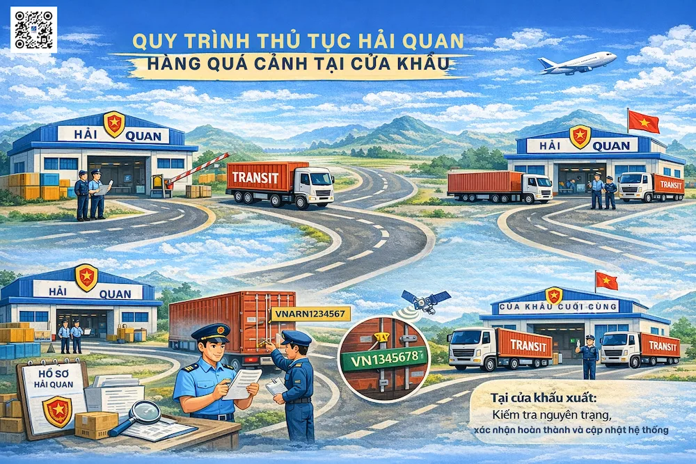 Quy Trình Thủ Tục Hải Quan Hàng Quá Cảnh Tại Cửa Khẩu