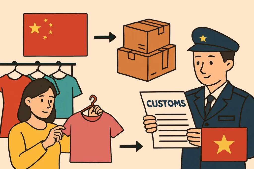 Năm 2026, Trung Quốc vẫn là nguồn cung lớn nhất cho thị trường Việt Nam, với kim ngạch nhập khẩu dệt may tăng ổn định nhờ nhu cầu tiêu dùng và xuất khẩu