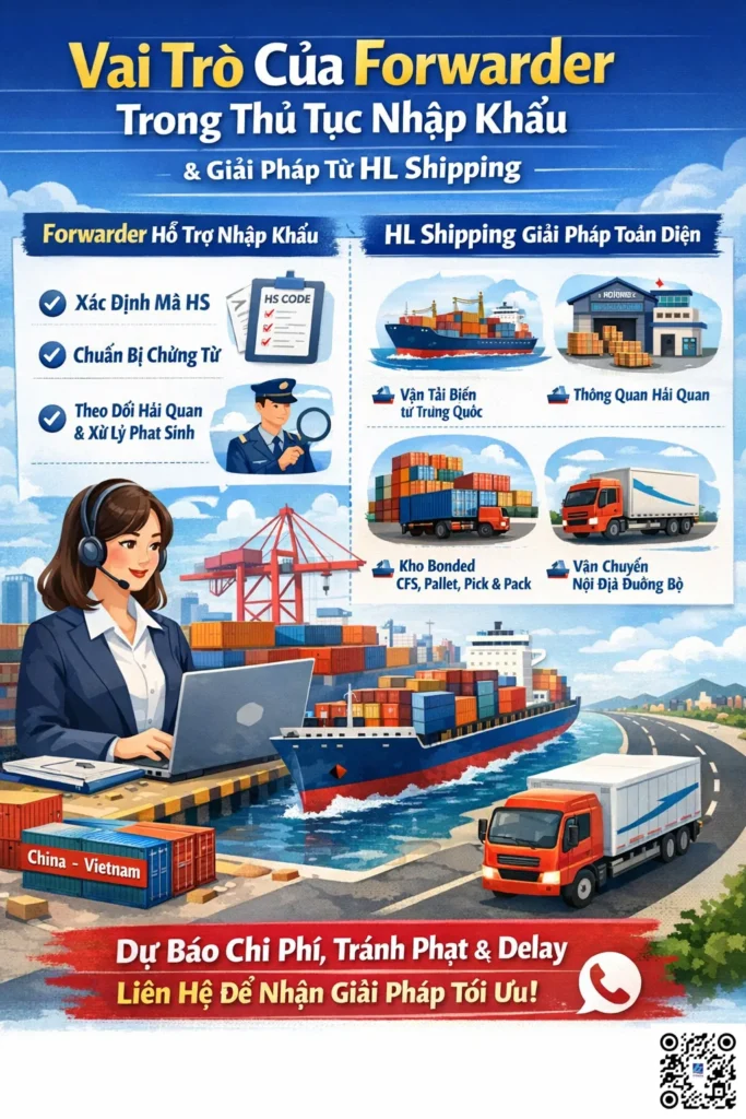 Vai Trò Của Forwarder Trong Thủ Tục Nhập Khẩu Và Giải Pháp Từ HL Shipping