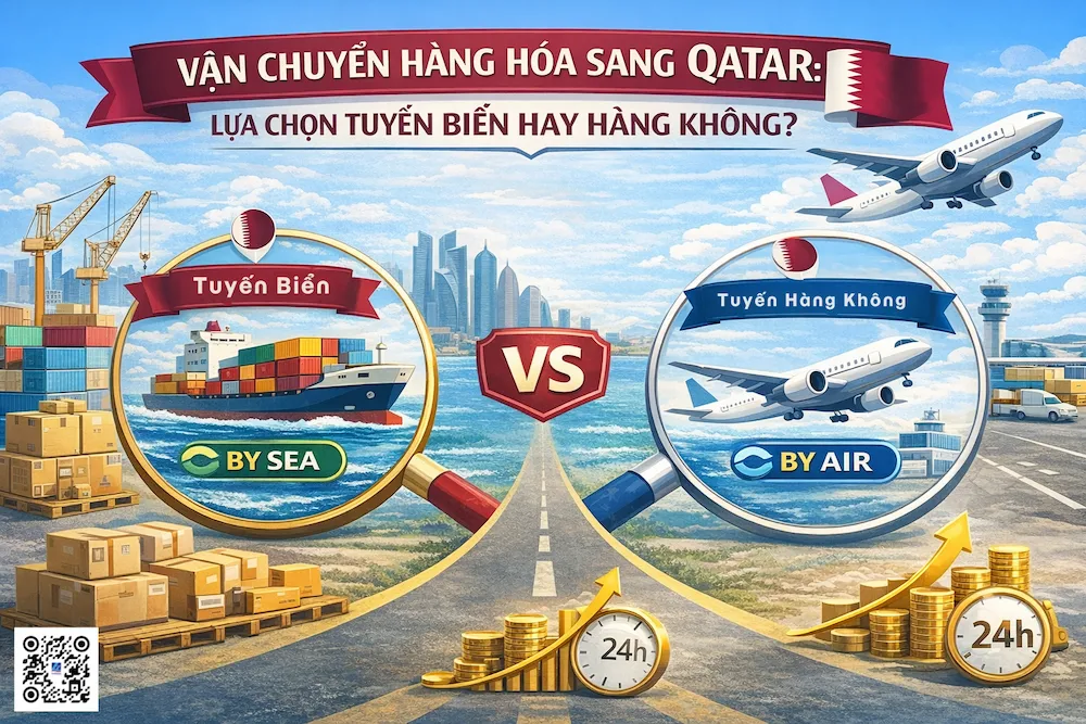 Vận Chuyển Hàng Hóa Sang Qatar: Lựa Chọn Tuyến Biển Hay Hàng Không?