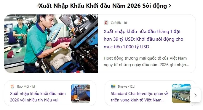 Xuất nhập khẩu khởi đầu năm 2026 sôi động
