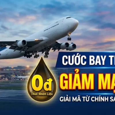 Cước Vận Tải Hàng Không Tháng 4 Sẽ Giảm? Giải Mã Từ Chính Sách Thuế Nhiên Liệu 0 Đồng