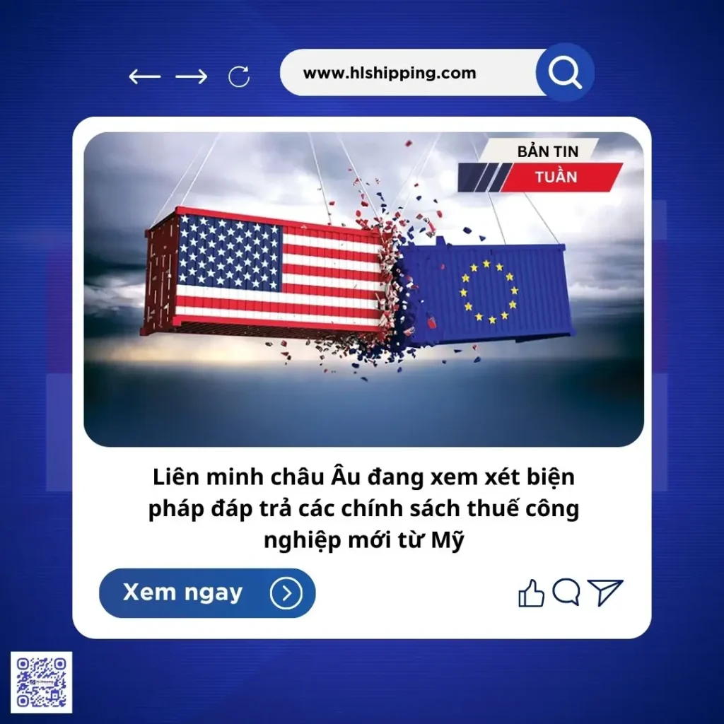 Liên minh châu Âu đang xem xét biện pháp đáp trả các chính sách thuế công nghiệp mới từ Mỹ