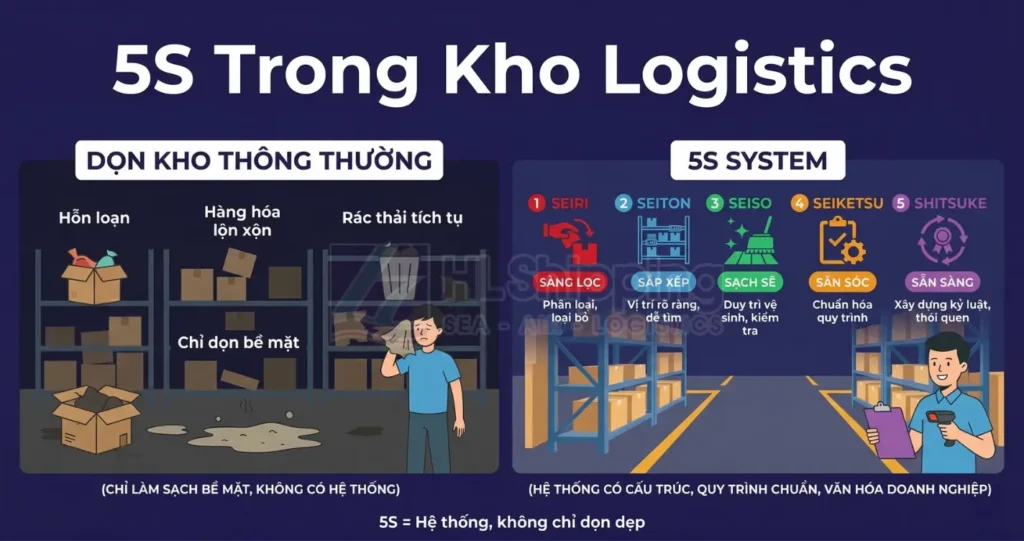 Tại Sao Doanh Nghiệp Logistics Cần Áp Dụng 5S Ngay