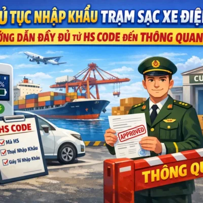 Thủ tục nhập khẩu trạm sạc xe điện: Hướng dẫn đầy đủ từ HS code đến thông quan