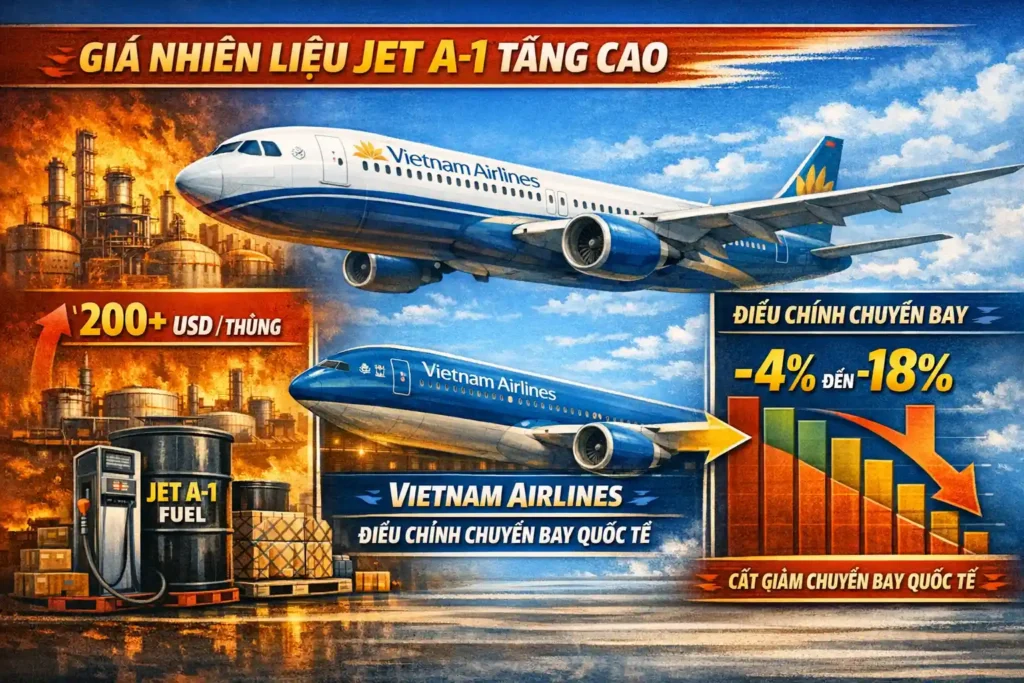 Vietnam Airlines dự kiến điều chỉnh từ 4% đến 18% 