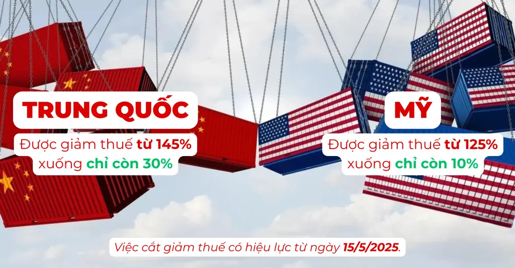 Mỹ–Trung giảm thuế 115% còn 30%