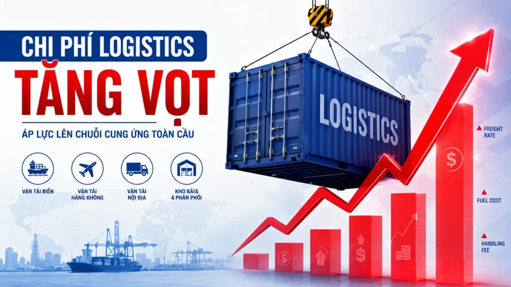  chi phí logistics tăng vọt