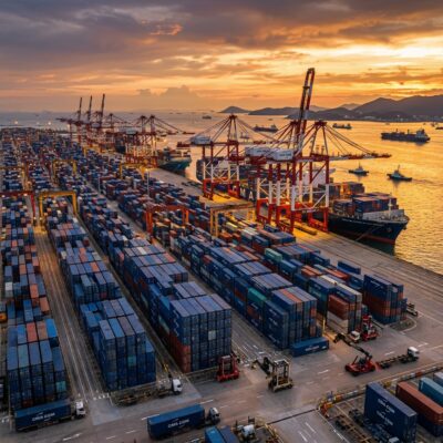Cảng container Nam Trung Quốc nhộn nhịp vào mùa cao điểm