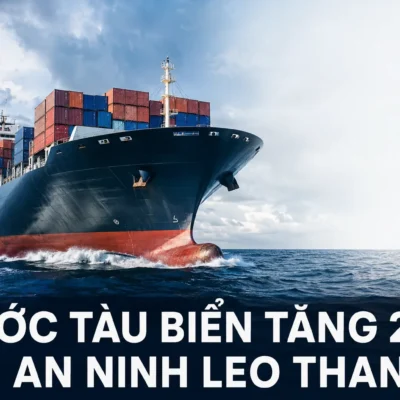 Cước tàu biển tăng 23% vì an ninh leo thang