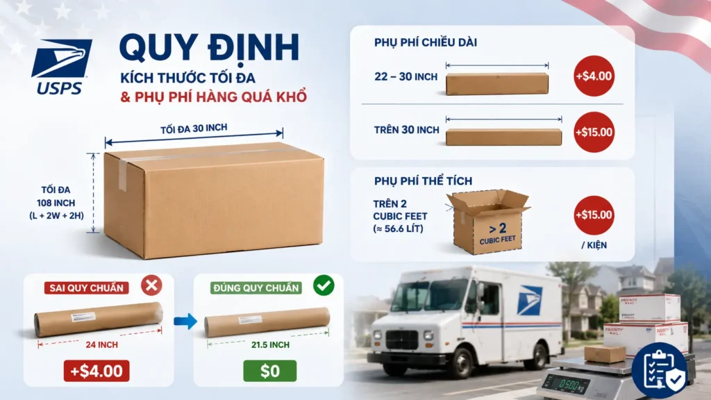 Hướng dẫn đóng gói chuẩn để tránh phụ phí phi tiêu chuẩn của USPS